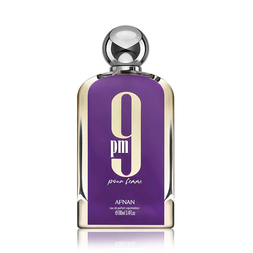 Frasco de 9PM Pour Femme Afnan Eau de Parfum Para Mujer