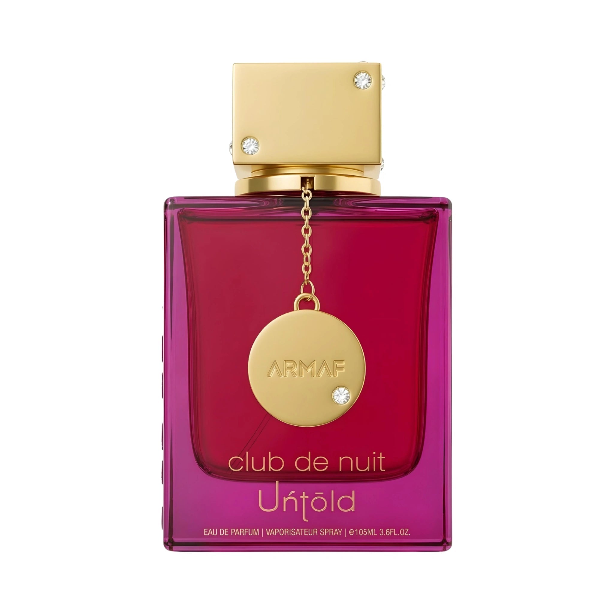 Foto frontal del Club de Nuit Untold Armaf Eau de Parfum Unisex fondo blanco
